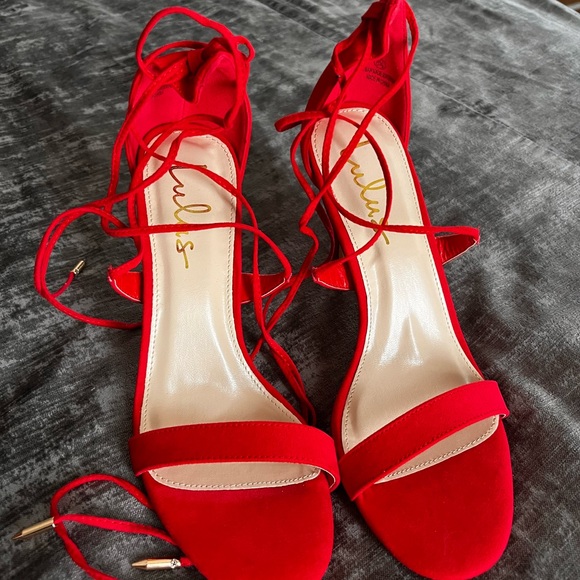 Lulus Red Heels - Picture 2 of 3